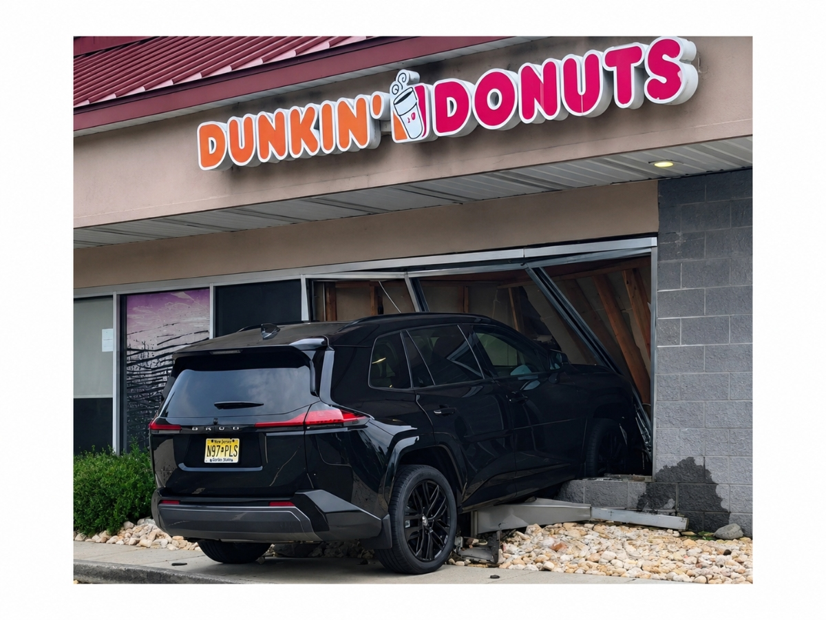 Car Crashes Into South Brunswick Dunkin', Worker Injured