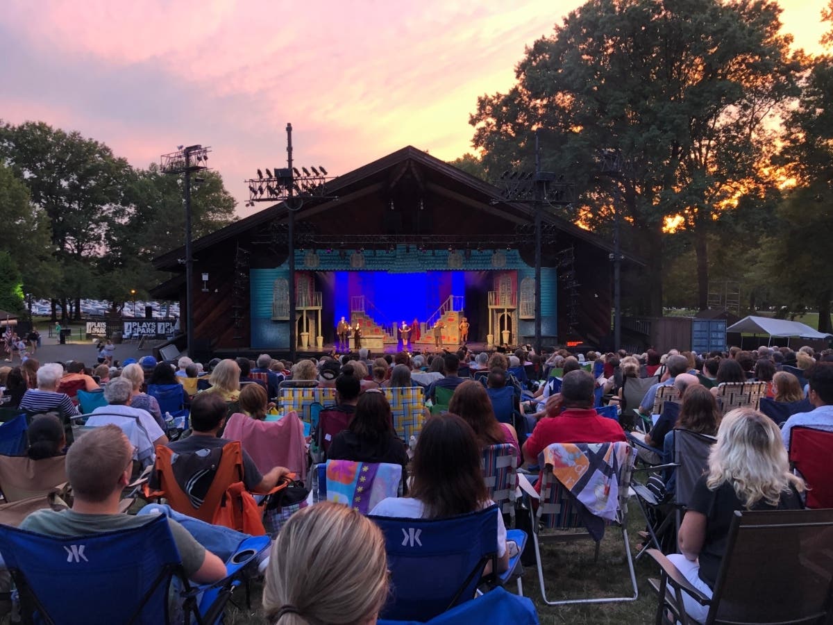 The Plays-in-the-Park series at Roosevelt Park in Edison wraps up its run of "Guys and Dolls" on Aug. 8