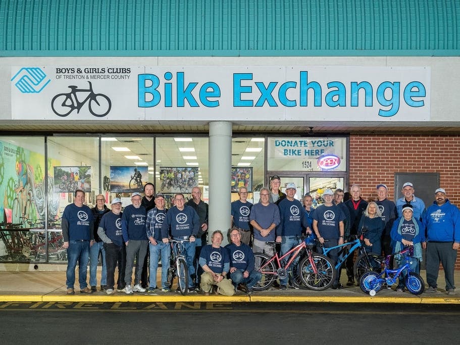 About 400 bikes a year are also given to youth and adults in need around New Jersey