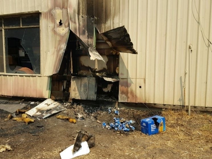 Chad Little was able to defend his home from the surrounding LNU Lightning Complex fire with just a 30 pack of Bud Light beer.