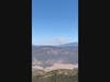 The "Flats Fire" could be seen burning from the Highpoint Lookout Tower on Palomar Mountain.