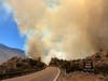 The Flats Fire burning just west of Palm Desert.