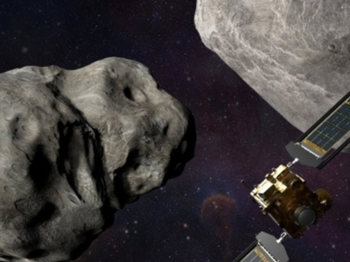 A NASA rendering shows a planetary-defense mission known as DART, which will test humankind's ability to alter the course of an asteroid heading to Earth.