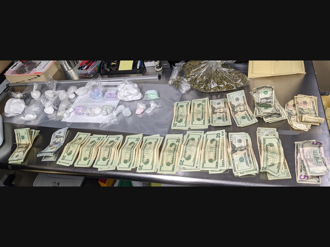 A 23-year-old driver in San Leandro was accused of carrying a large quantity of substances packaged to sell to others, police said. 