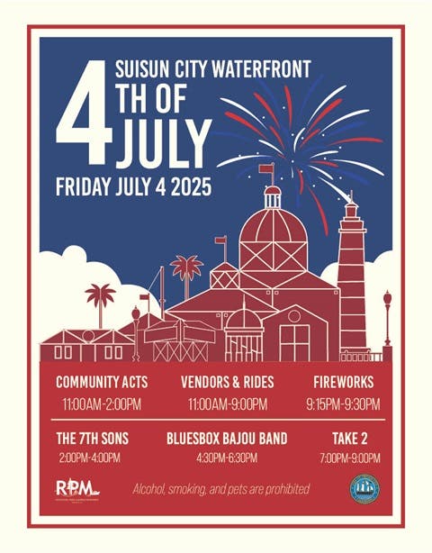 Suisun City 4th Of July Celebration, Fireworks, Live Music 2025