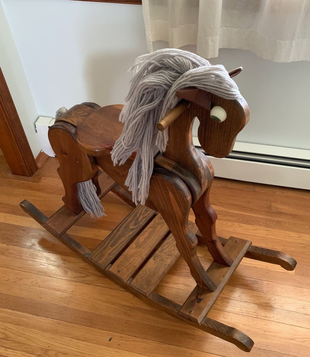 homemade rocking horse