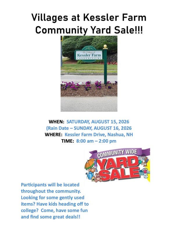 Villages at Kessler Farm Community Yard Sale