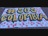 The banner that led the march. #SOSCOLOMBIA