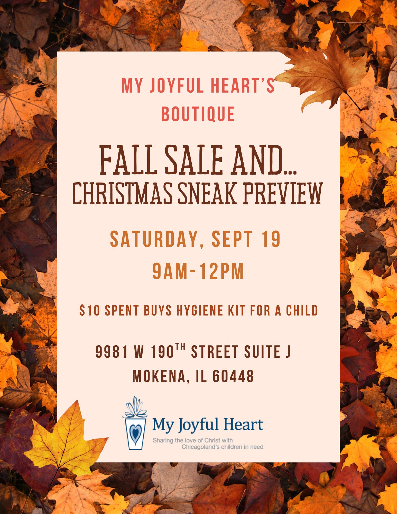 My Joyful Heart's Boutique Fall Sale And... Christmas Sneak Preview