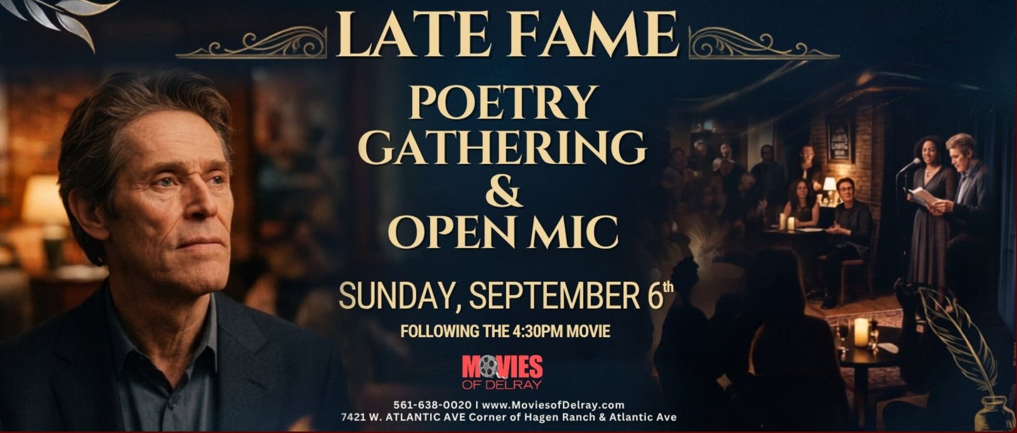Special Screening of Late Fame. A Poetry Gathering & Open Mic