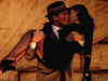 Rico Simonini as Frank Sinatra and Emily Low as Ava Gardner