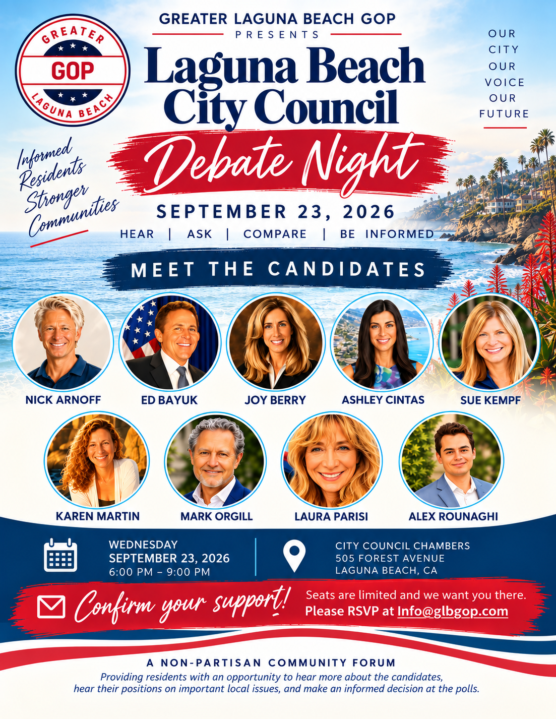 Laguna Beach City Council Candidate Debate