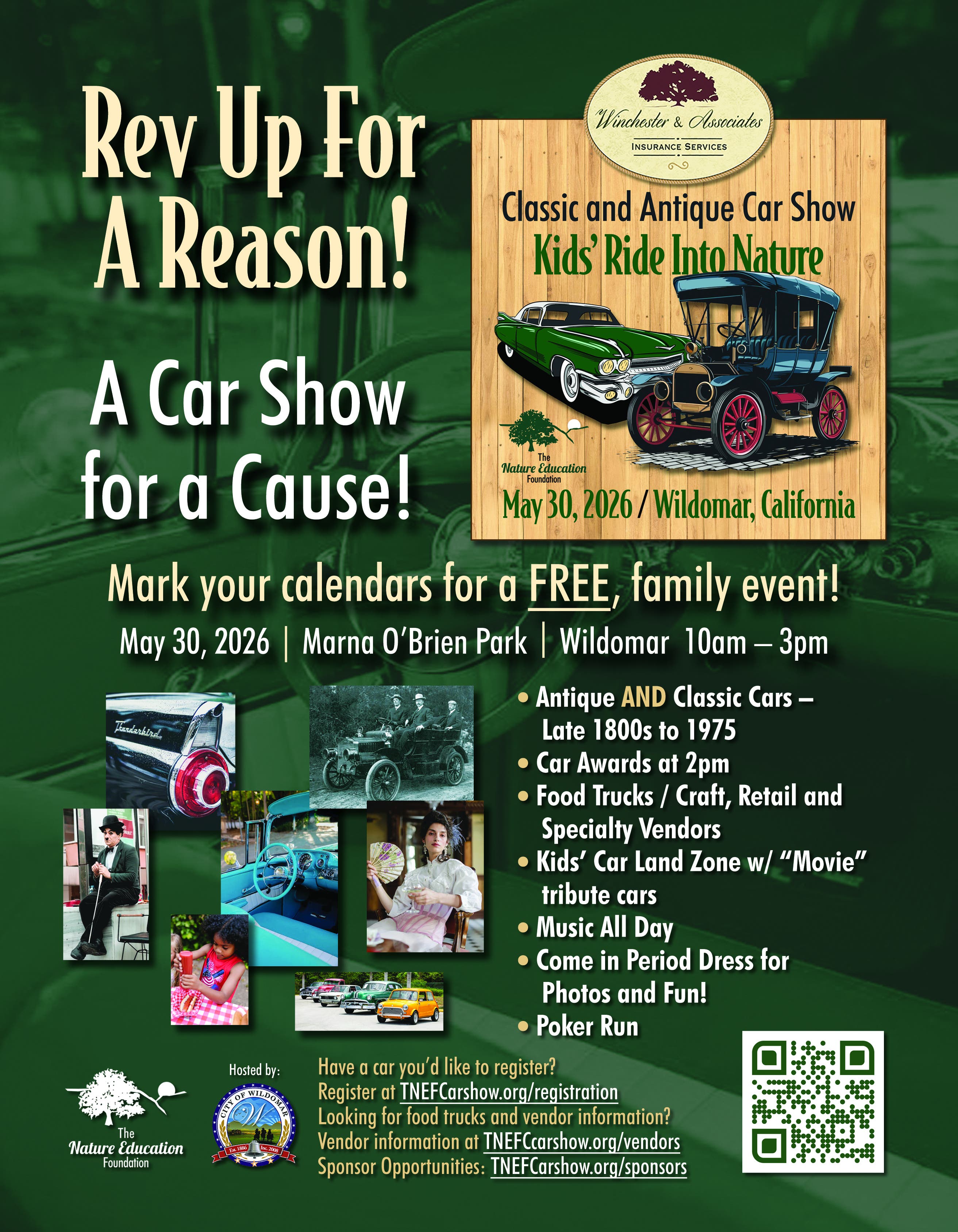 Kids' Ride Into Nature Classic & Antique Car Show for a Cause