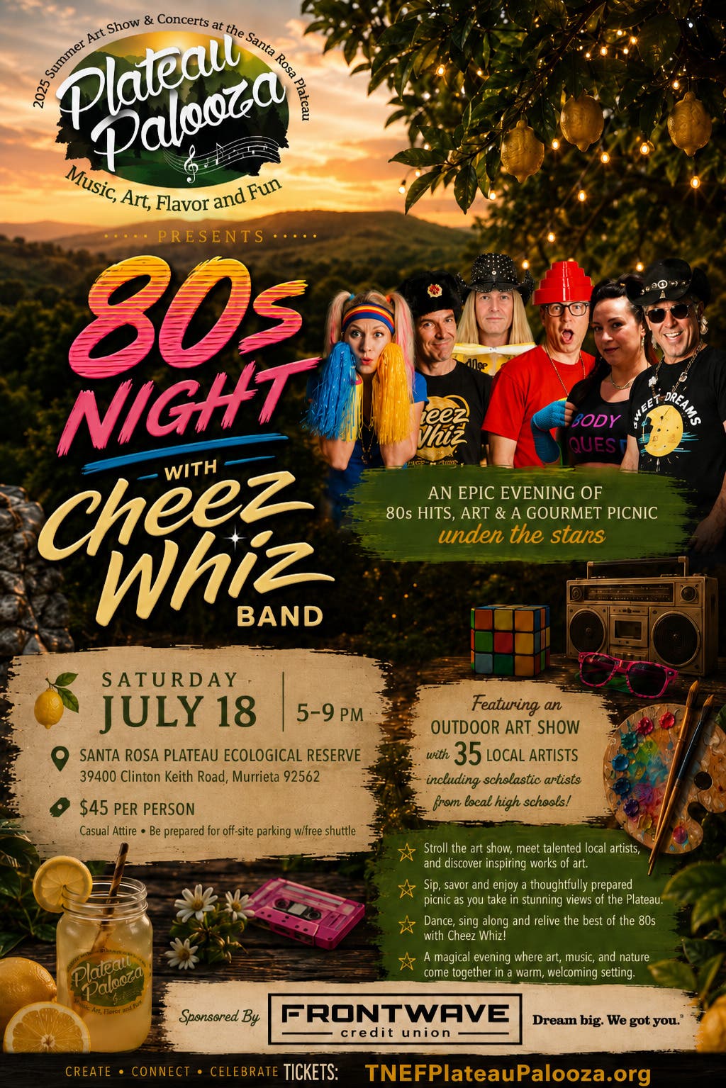 Break Out the Neon! Cheez Whiz Brings the Ultimate '80s Party to Plateau Palooza – July 18
