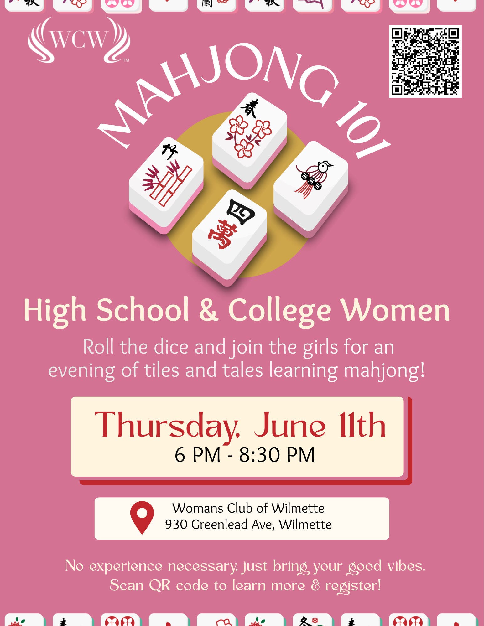 MAHJONG 101: High School & College Women