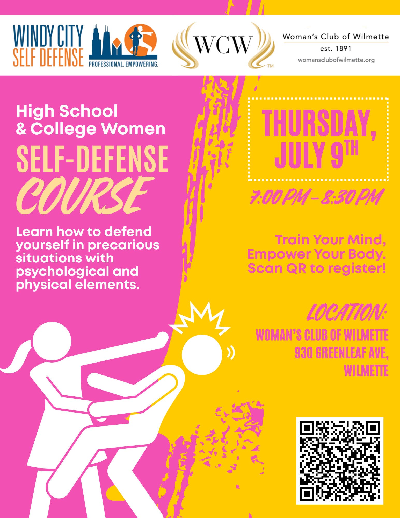 Self Defense for High School & College Women