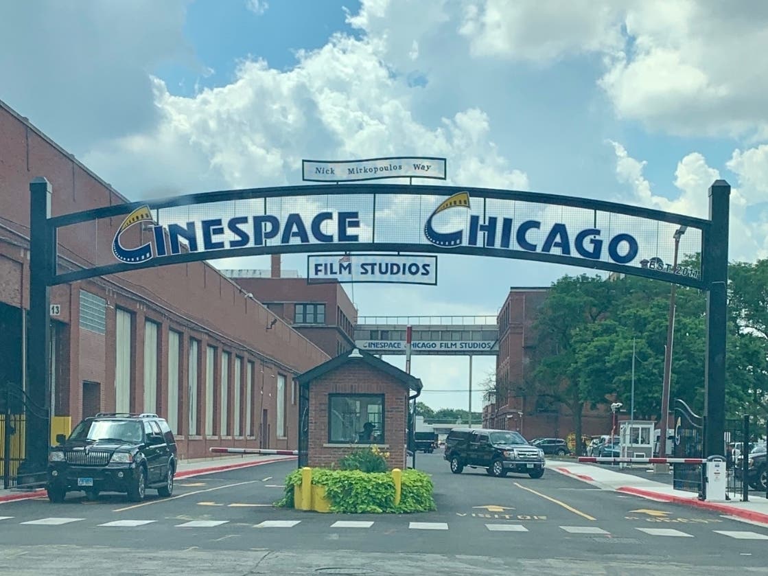 The Entrance to Cinespace Chicago Film Studios, the Second Largest Film Studio in the Country.