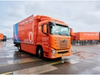 Gebrüder Weiss is also investing in an array of low-emission trucks. Seen here, a hydrogen truck. 