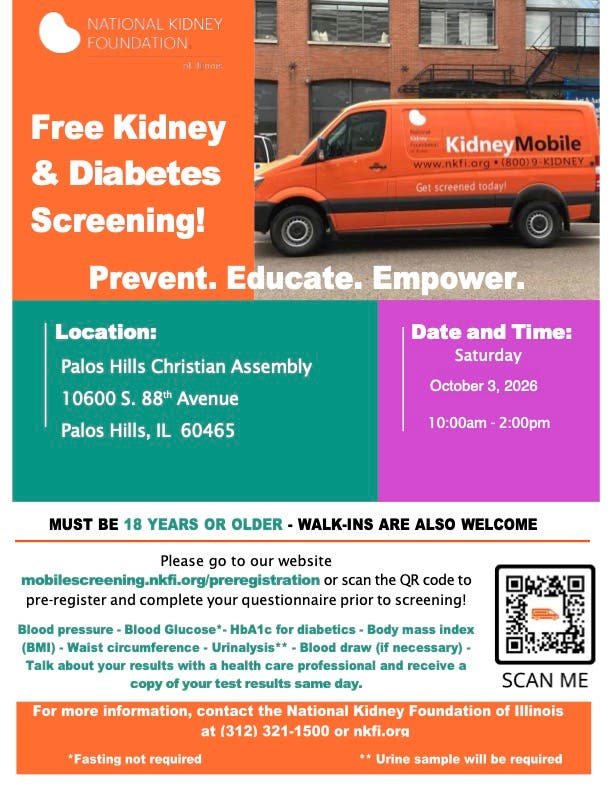 Free Community Kidney Health Screening