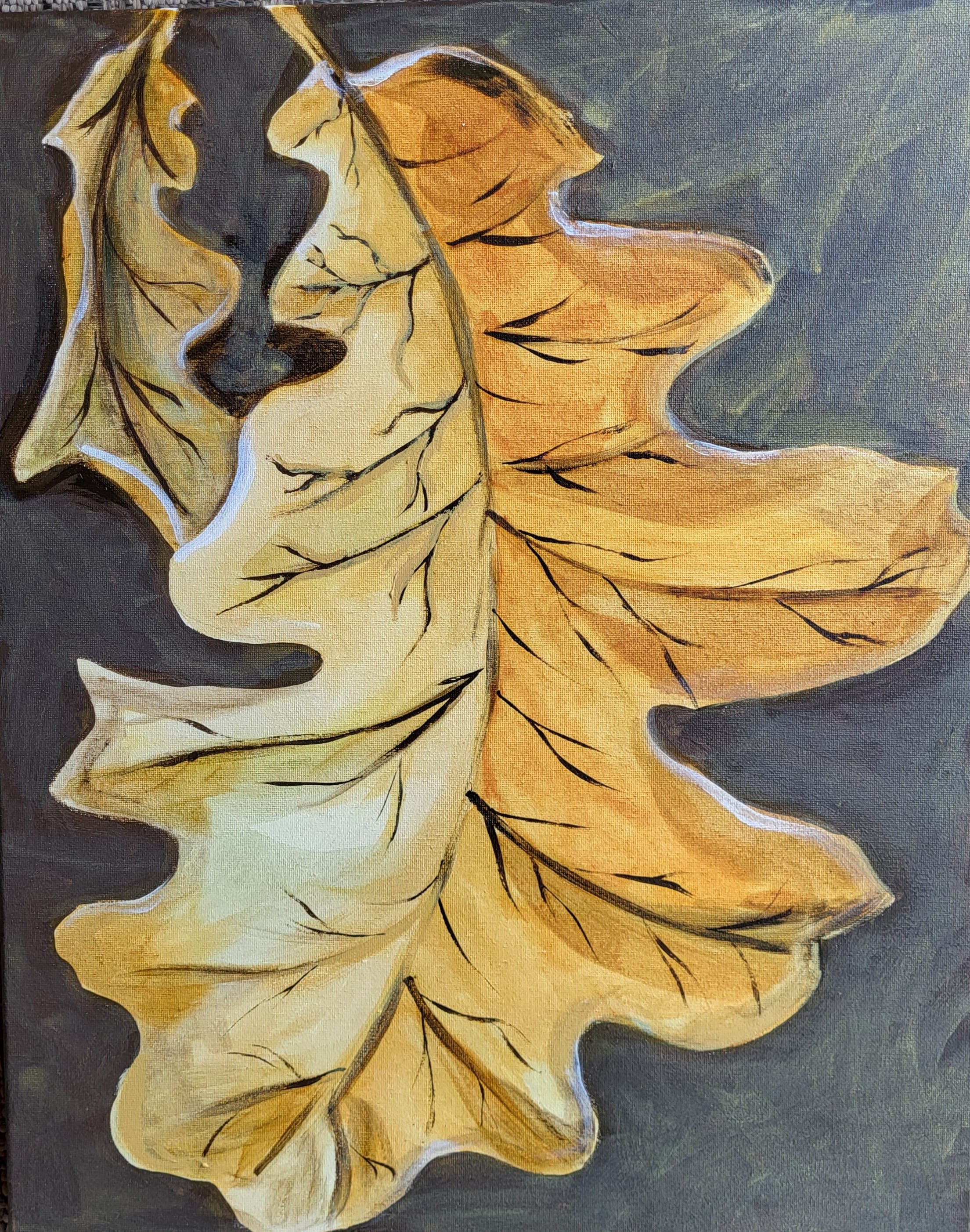 Paint & Sip Evening Workshop : Fall leaves