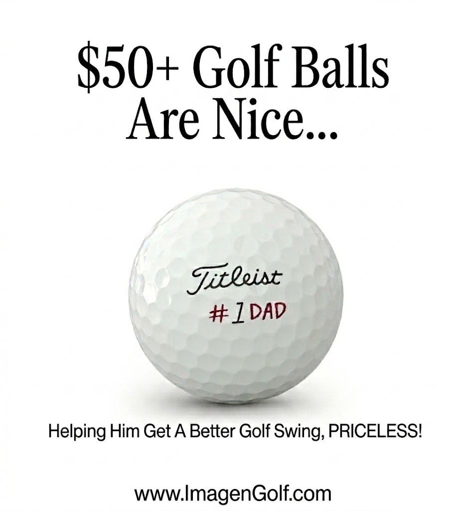 Golf Balls Are Nice... But Helping Dad Get A Better Golf Swing? PRICELESS!