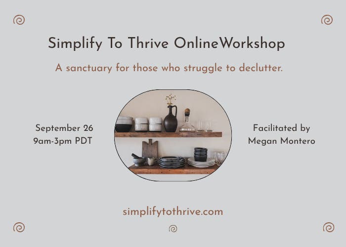 Simplify To Thrive Online Workshop