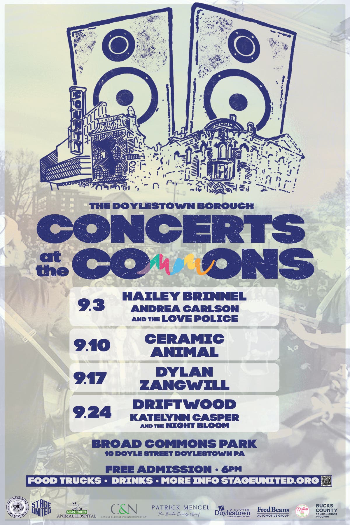 Free Concert + Food Trucks + Family Fun in Doylestown!