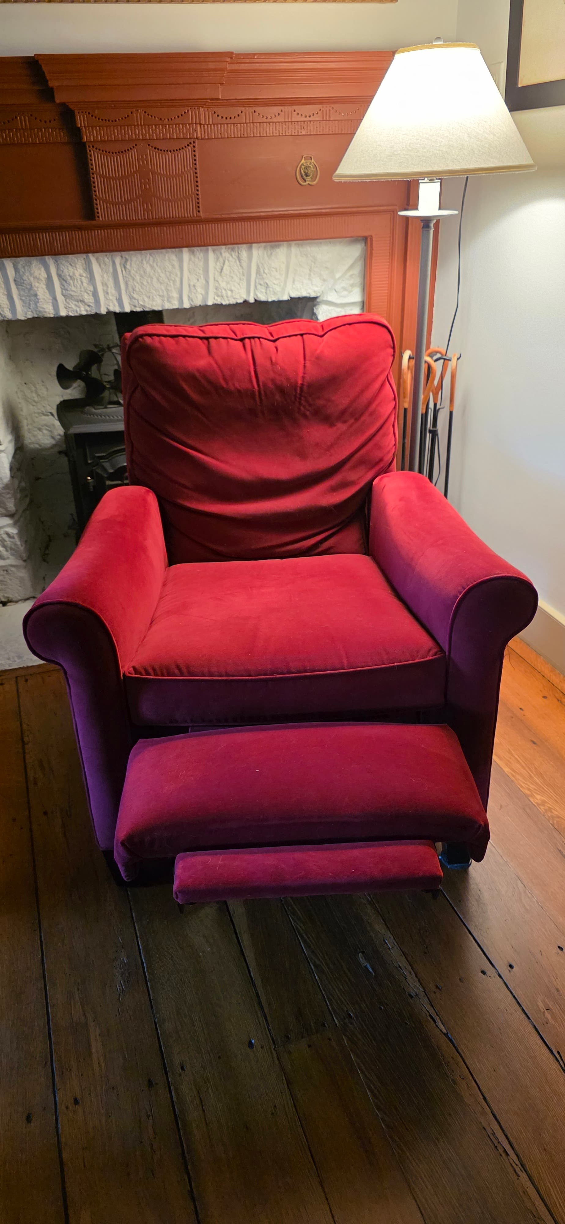 Red Recliner (Ballard Designs)