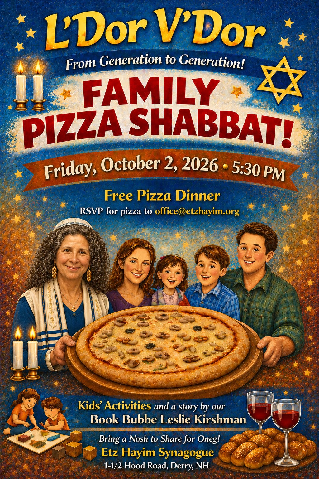Etz Hayim Synagogue Family Pizza Shabbat