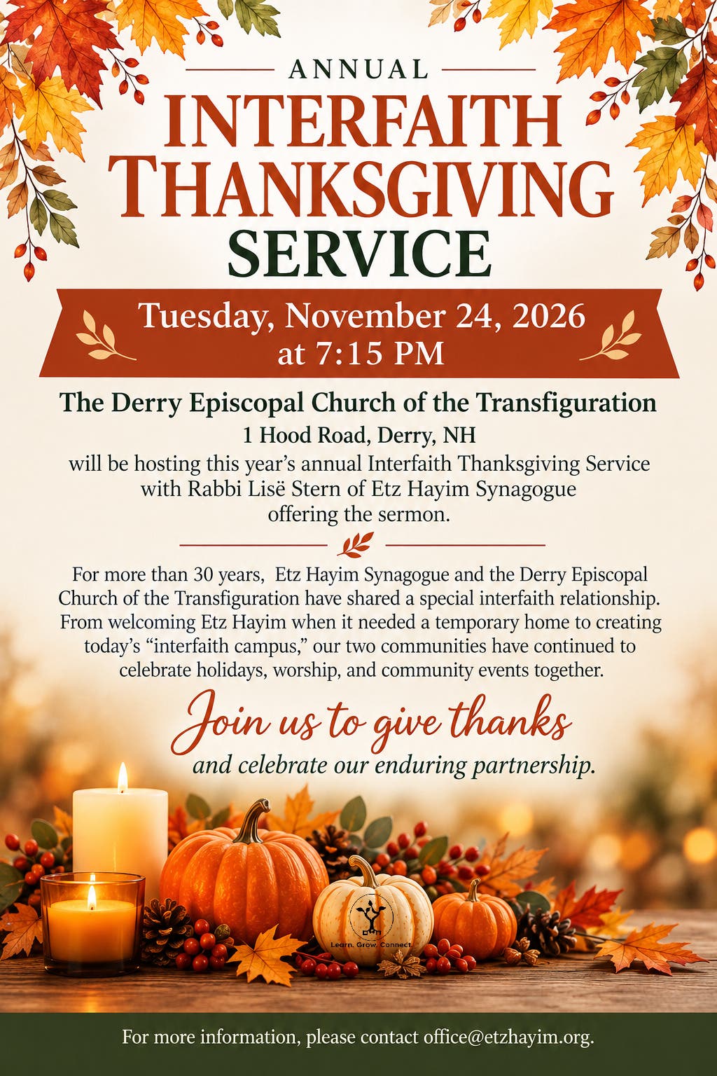 Interfaith Thanksgiving Service