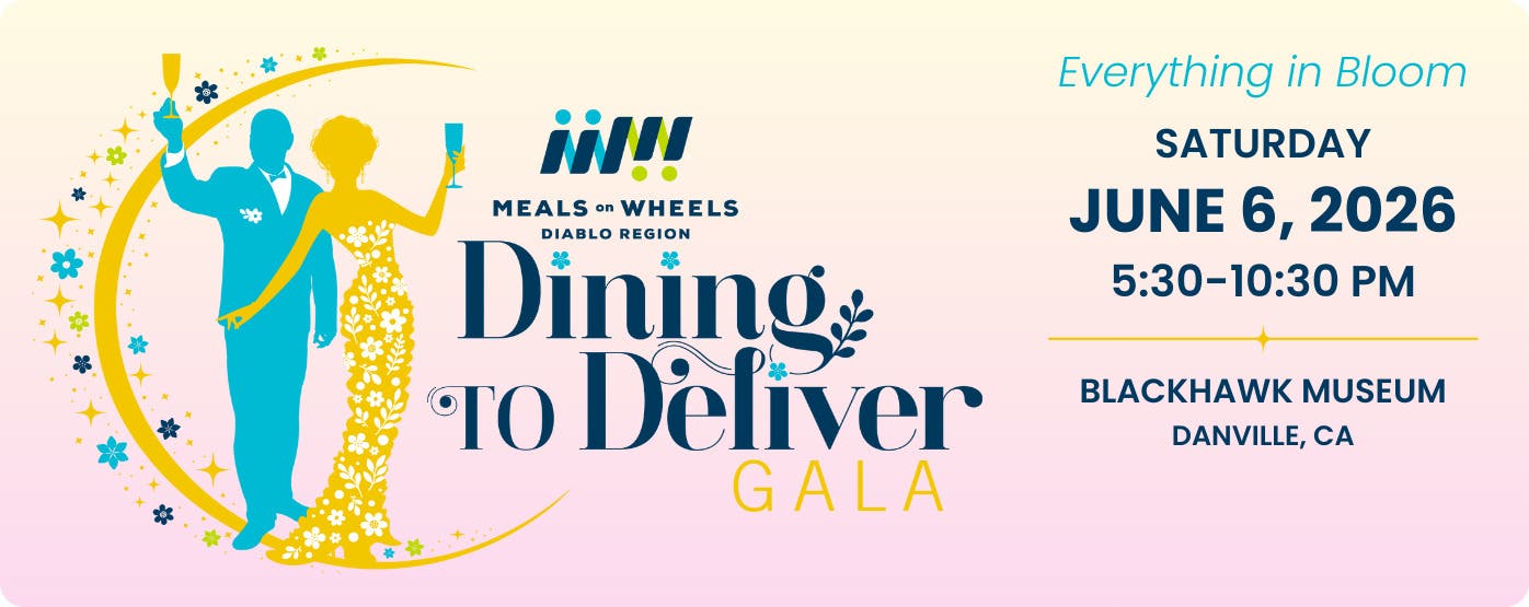 Meals on Wheels Diablo Region 5th Annual Dining to Deliver Gala ✨