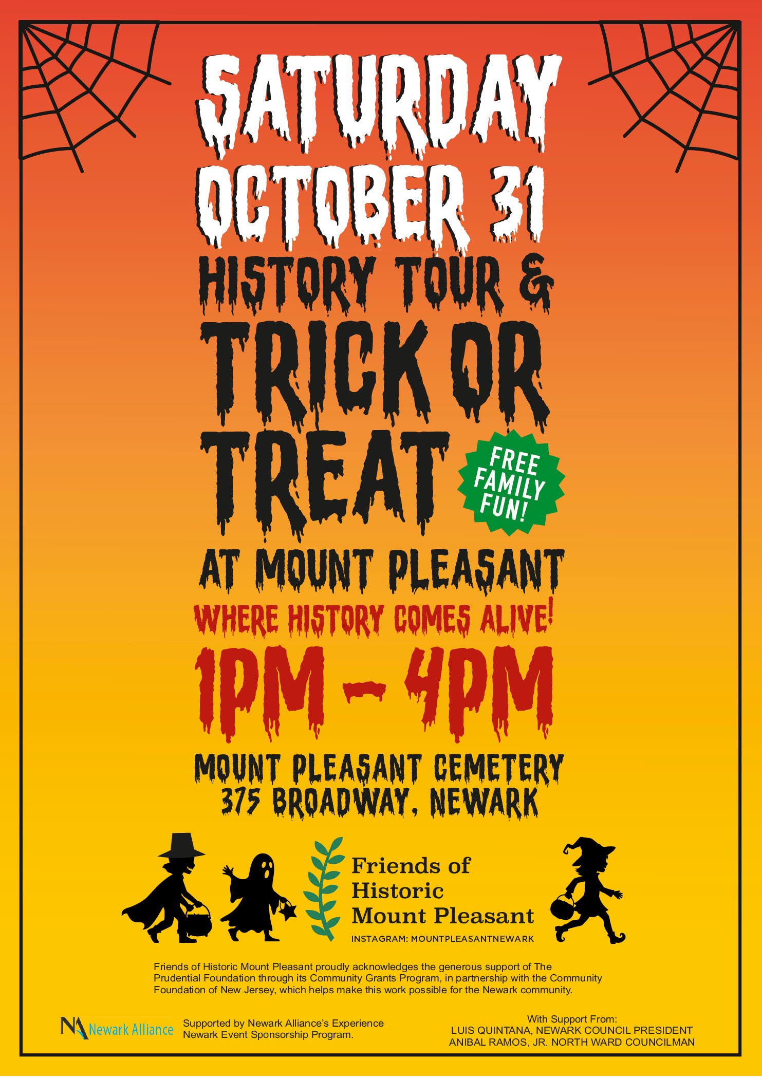 History Tour &Trick or Treat at Mount Pleasant