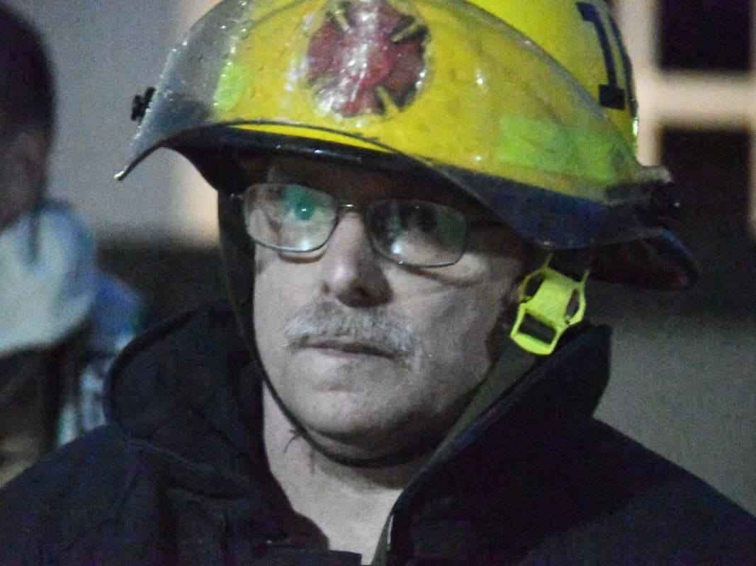 David Litts at a recent Jenkintown FD training session. 