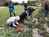 St. Philip's and its partner volunteers plant natives during its CBT project planting day.