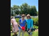 Project leader, Ann O'Malley, with Karen Royer from project partner, Woods Memorial Church in Severna Park.