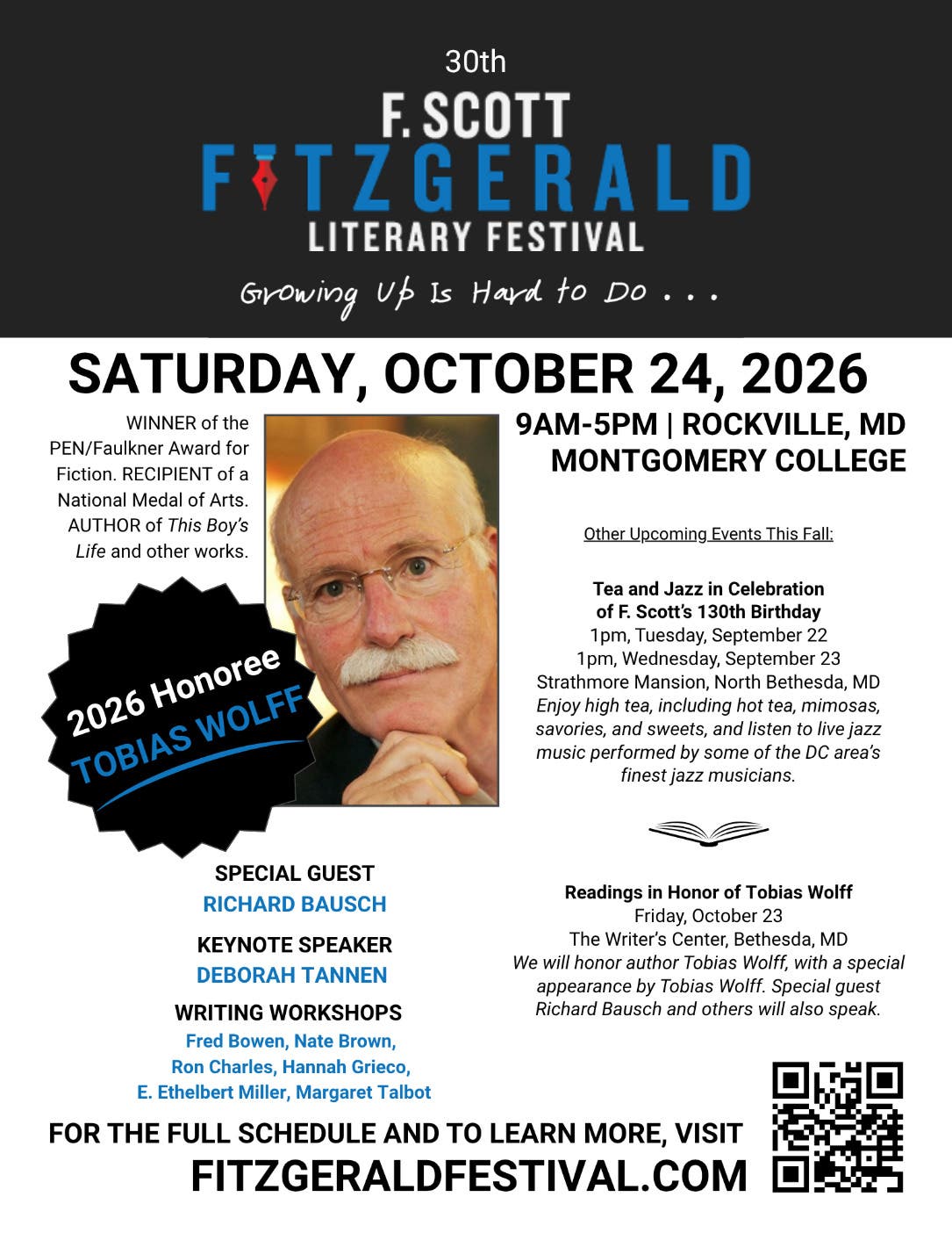 30th F. Scott Fitzgerald Literary Festival