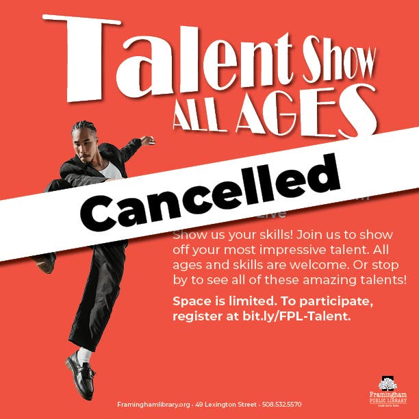 Dec 11 Talent Show All Ages * CANCELLED * Framingham, MA Patch