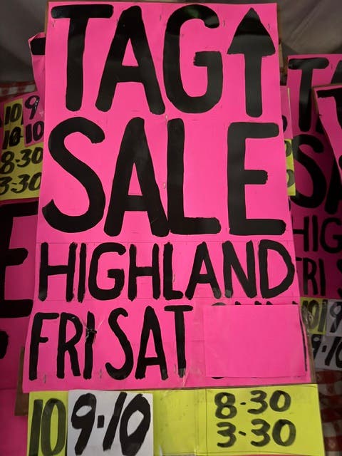 TAG SALE 3 house all at 1 spot FRI 10/9 and SAT 10/10 8:30-3:30