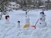 Snowman Family by the Gonzalez Family, Winner, "No People Like Snow People" division