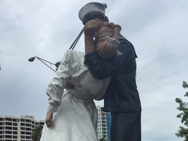 Sarasota is considering moving the "Unconditional Surrender" statue from the bayfront.