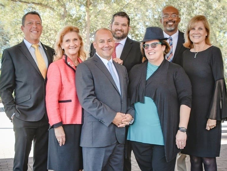 Manatee County Commissioners, pictured, voted 4 to 3 to notify county administrator Cheri Coryea of their intention to fire her without cause.