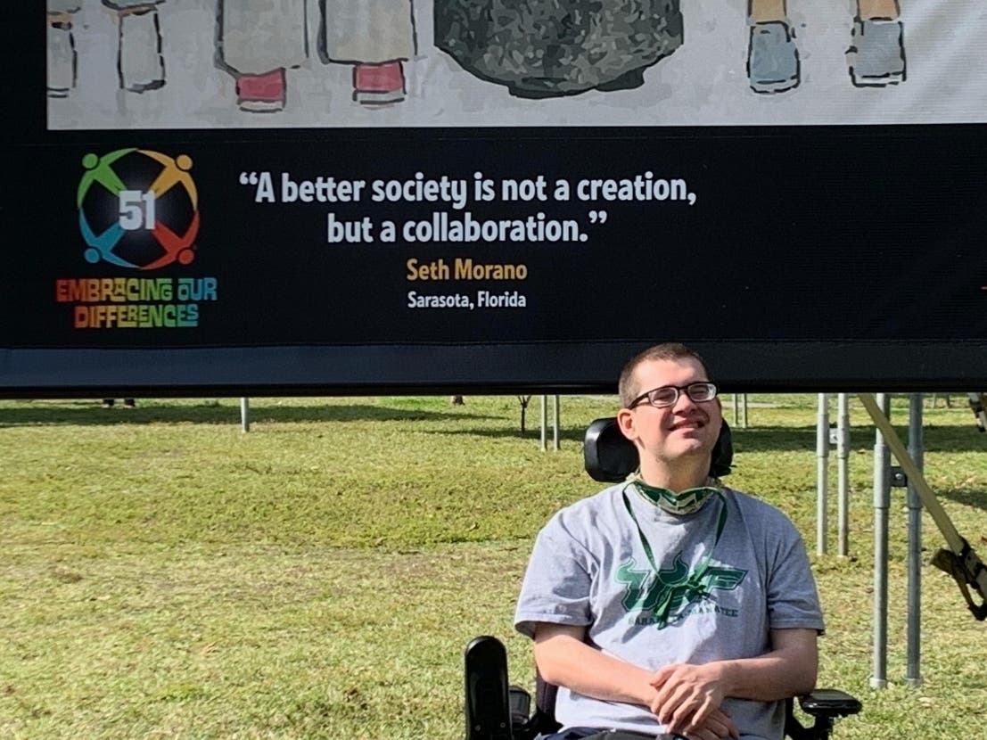 For the past four years, 19-year-old Seth Morano’s work has been featured in the Embracing Our Differences exhibition at Bayfront Park.