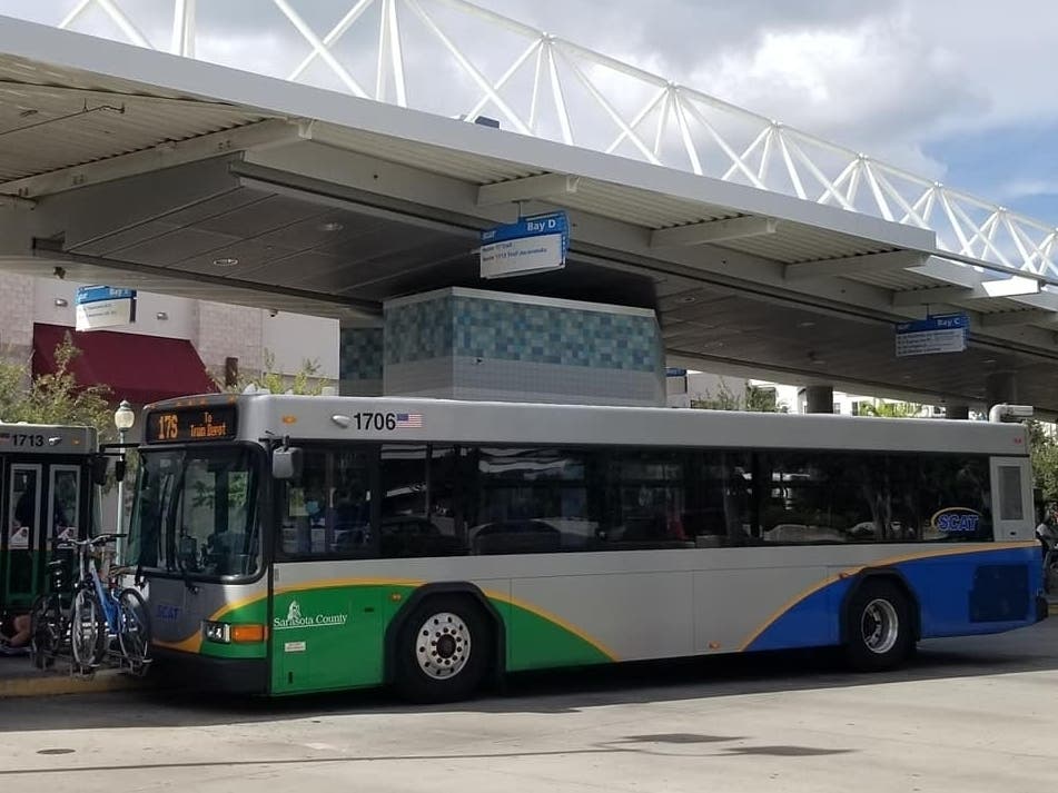 A Sarasota County Area Transit driver who operated the Route 6 bus tested positive for coronavirus Monday, the county said.