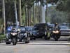 Members of the Manatee County Sheriff's Office escort the remains of two unclaimed veterans to their dual funeral service at Sarasota National Cemetery Thursday.