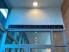 The Manatee County Law Library at the Manatee County Judicial Center in Bradenton is now called the Layon F. Robinson, II Law Library.