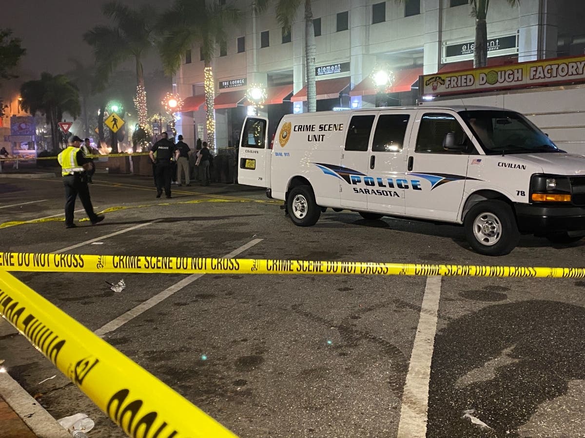 A 37-year-old Sarasota woman faces multiple charges after shooting, killing a man defending a relative who vomited on a stranger, police said.