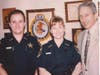 Peter and Carol Ferranti on the day she was sworn in as a deputy with the Sarasota County Sheriff's Office.
