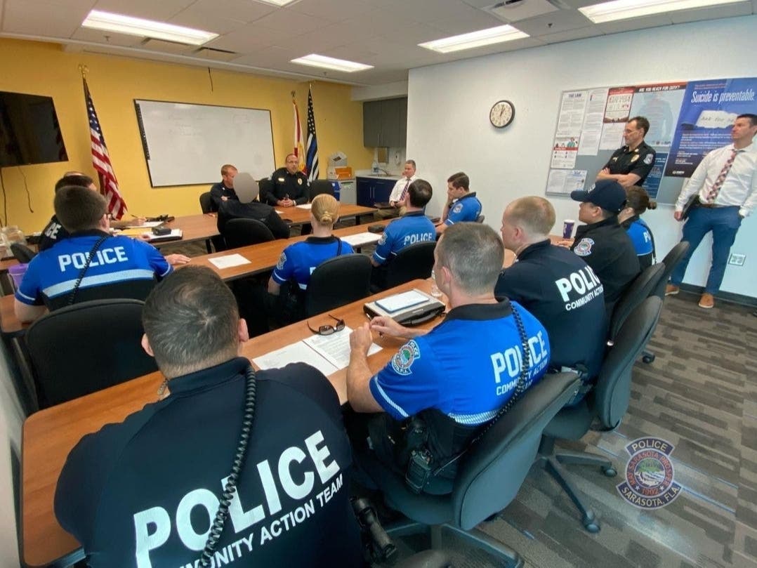 Interim Chief Rex Troche recently met with the Sarasota Police Department's Community Action Team to address gun-related violence in the city.