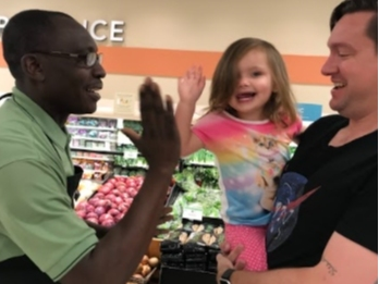 A Fort Myers girl reunited with her friend, a Publix employee, for the first time since the COVID-19 pandemic. The reunion inspired her mother to start a nonprofit, Who's Your High Five? and to raise funds to surprise the worker.