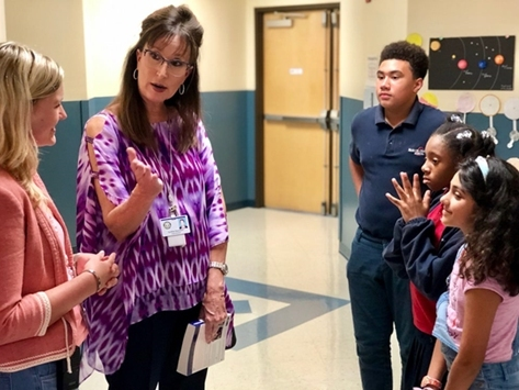 Cynthia Saunders, second from left, superintendent of Manatee County Schools, plans to retire at the end of the 2022-2023 school year.